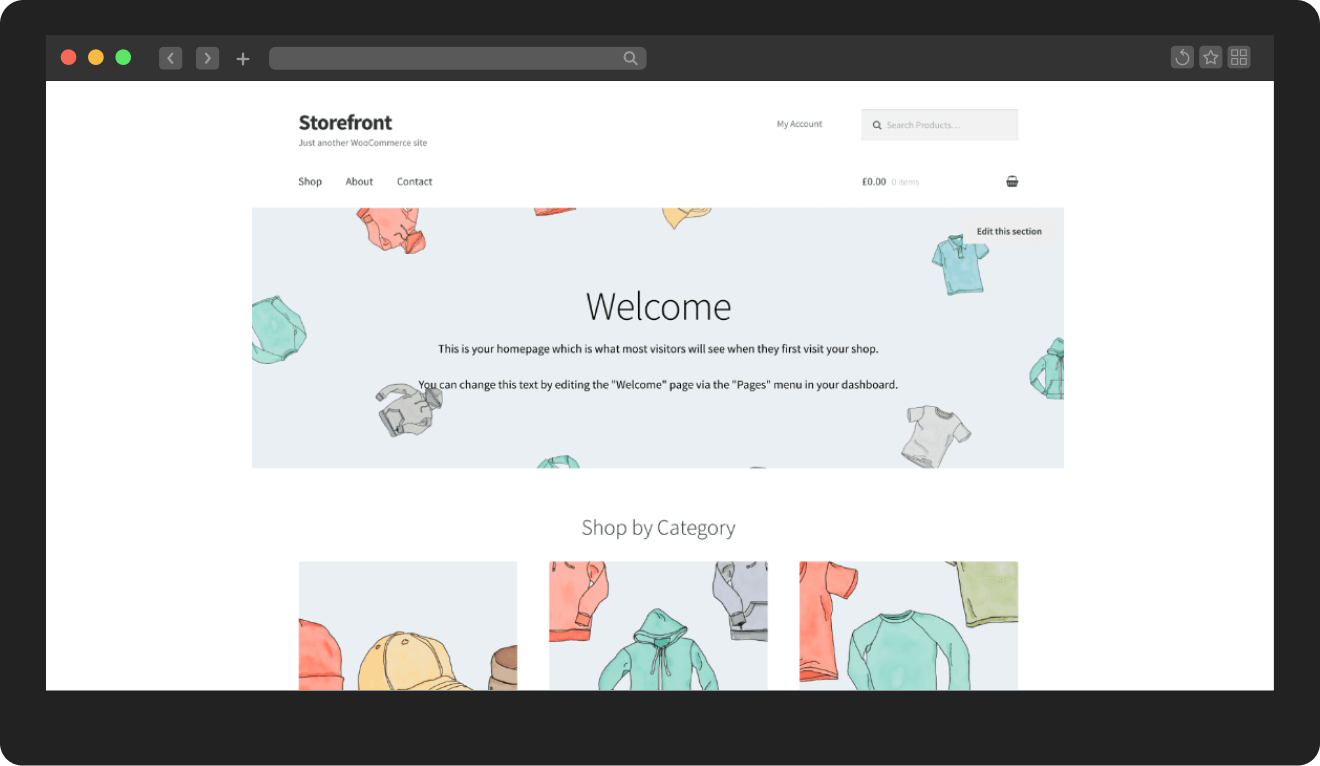 StoreFront WordPress Theme
